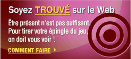 Soyez trouvé sur le Web